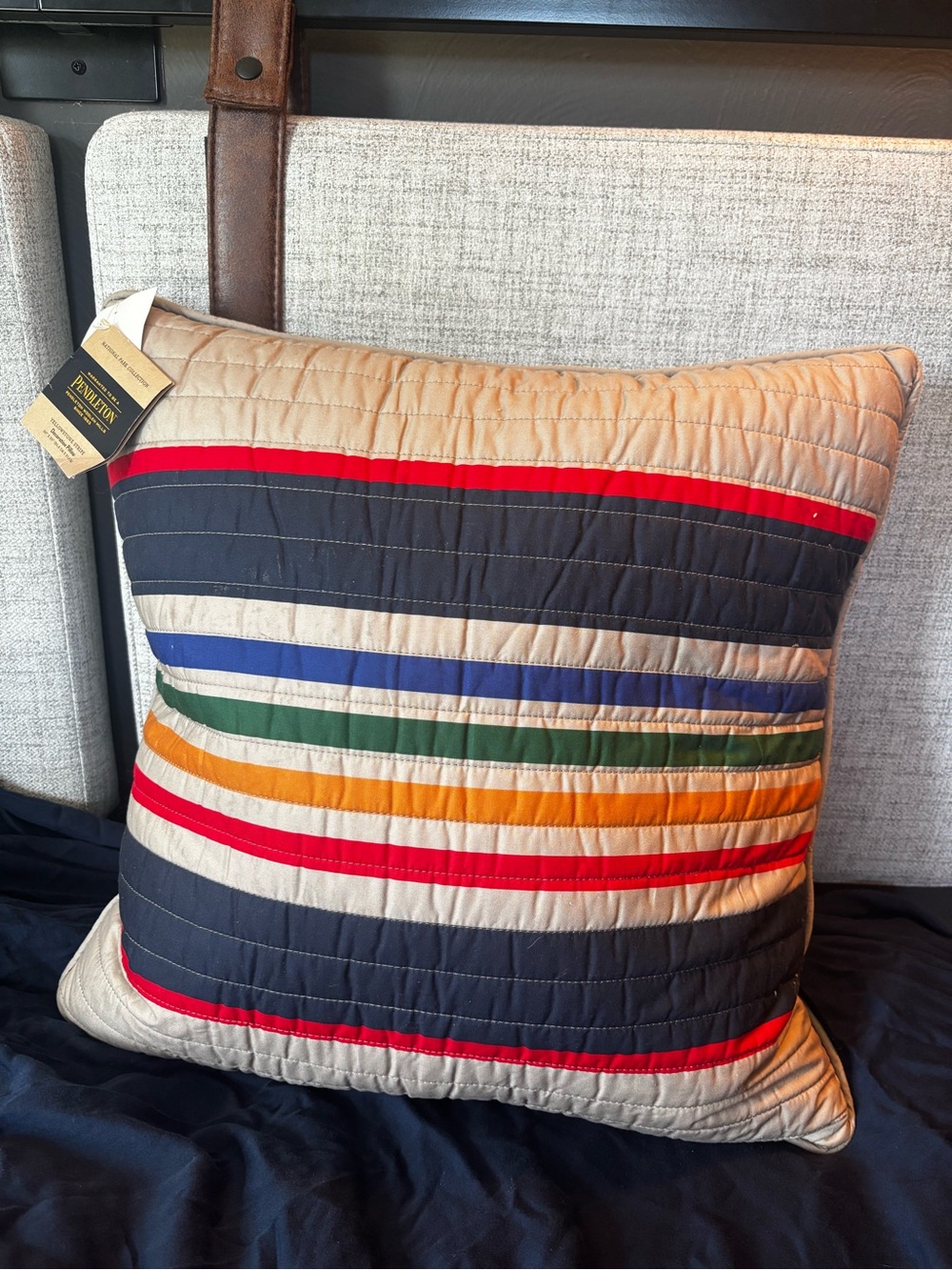 Pendleton - National Park Yellowstone Striped Quilted Throw Pillow